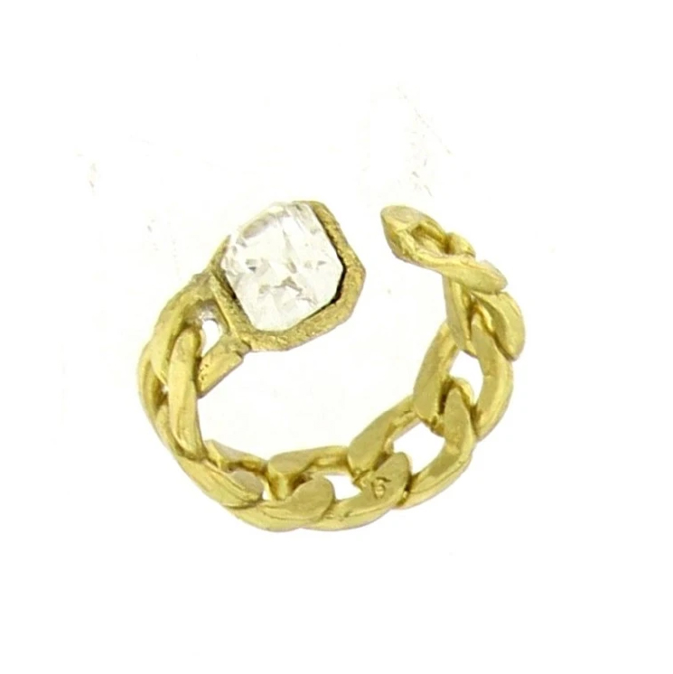 ANILLO KAHLUA BRONCE Y CRISTAL DE DIAMANTE