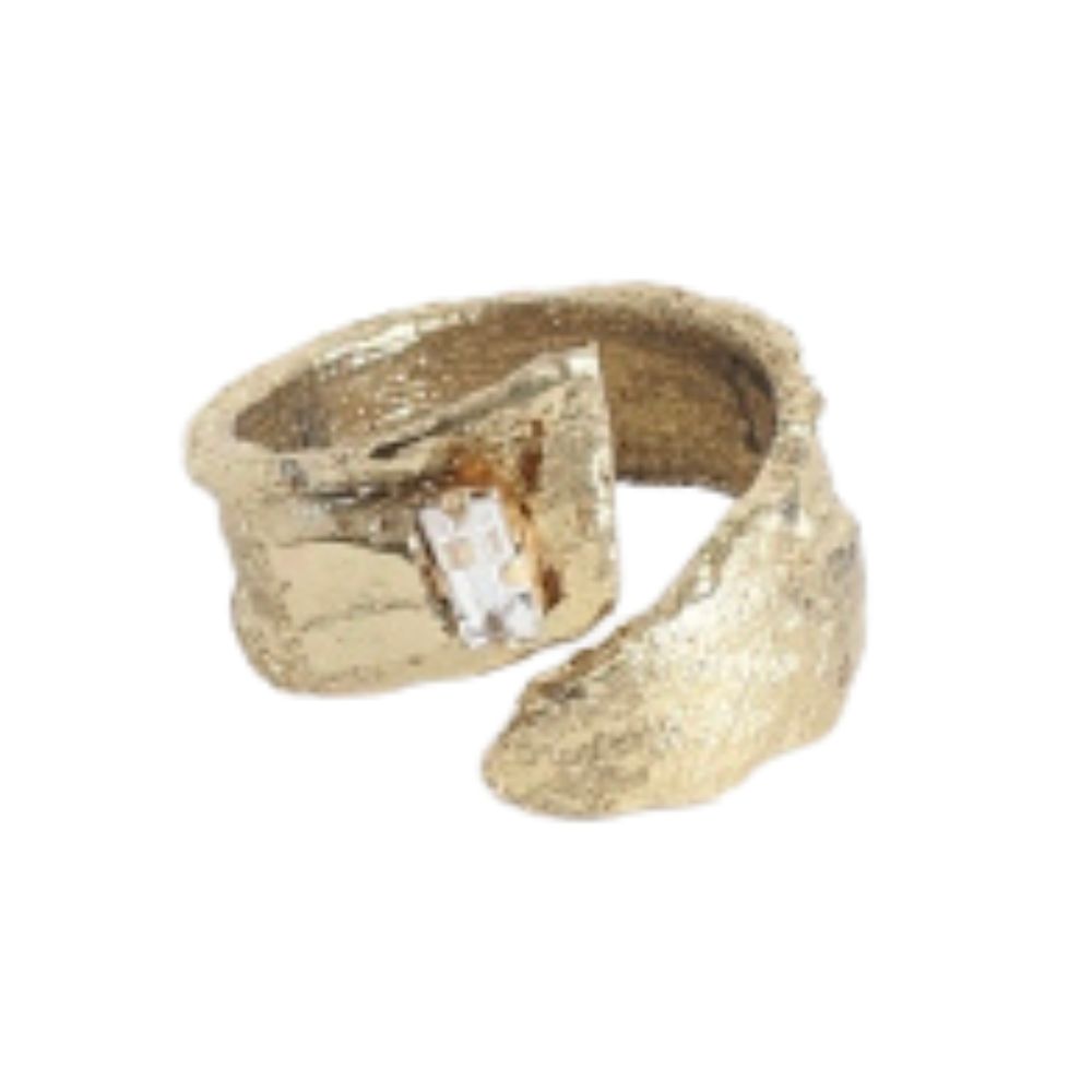 ANILLO DE EXPLOSION BRONCE Y CRISTAL