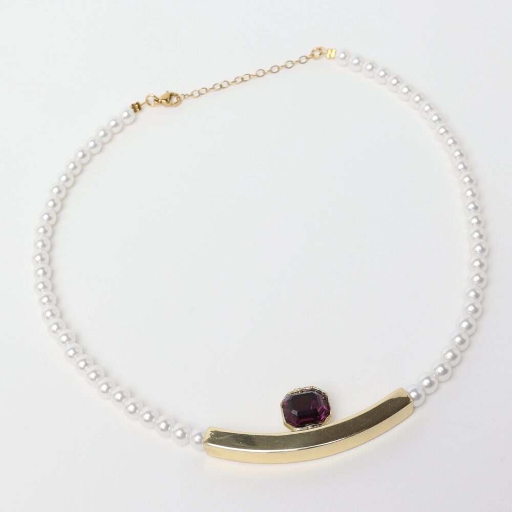 COLLAR PERLA ROYAL BRONCE