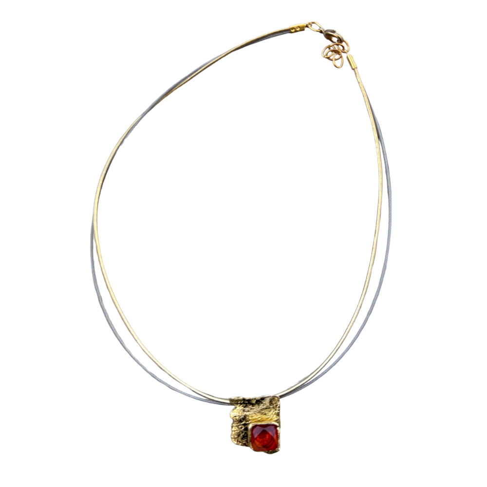 COLLAR SPLENDOR BRONCE Y RESINA