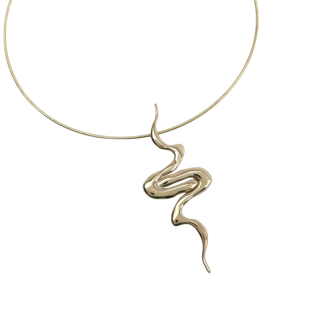 COLLAR SERPIENTE BRONCE
