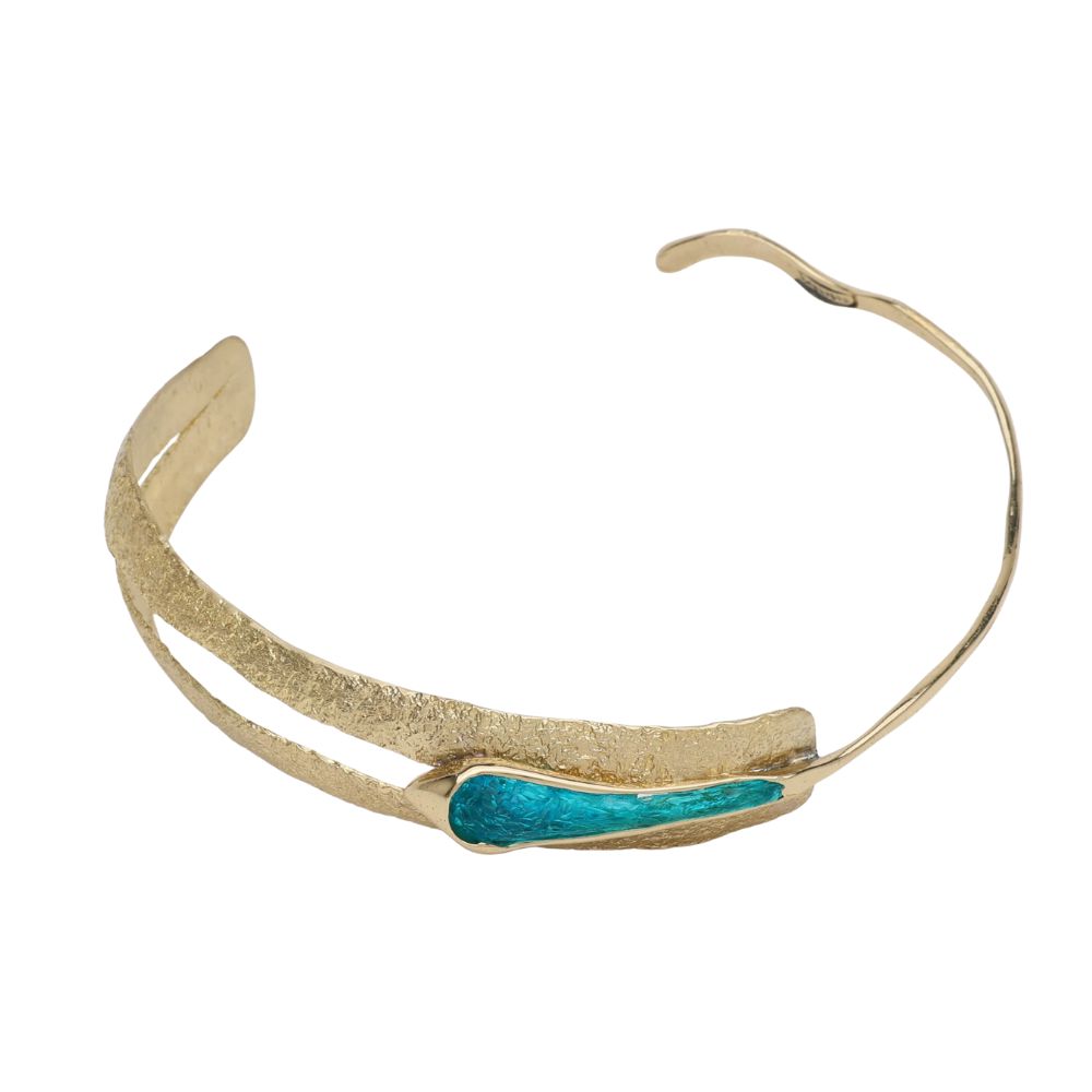 COLLAR HELENA BRONCE Y RESINA