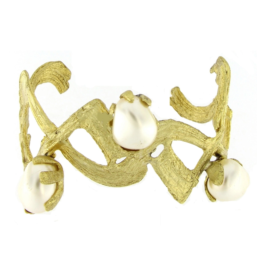 PULSERA SIGRID BRONCE Y PERLA